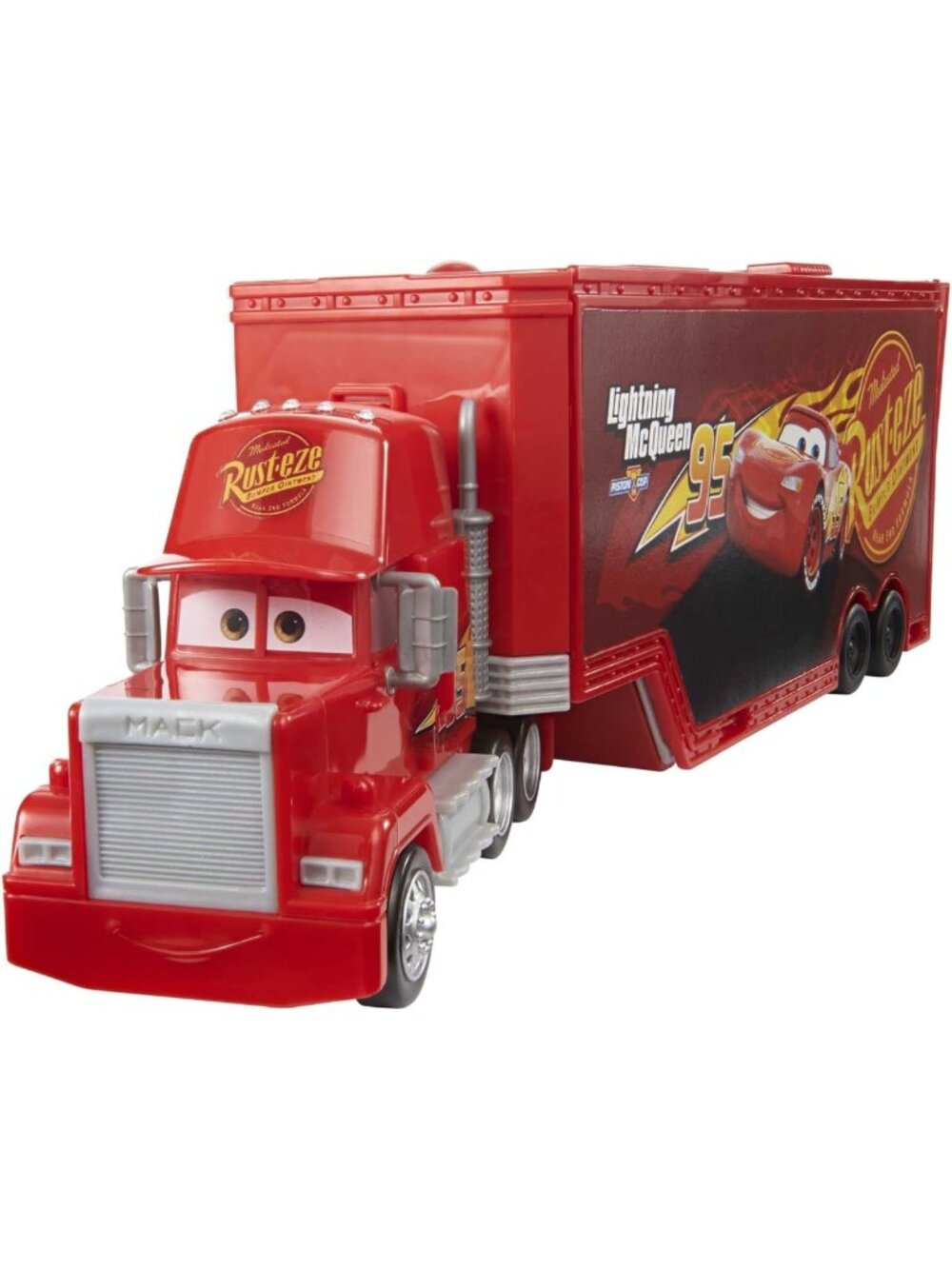 Transforming Toy Truck & Tune-Up Station Playset for Kids, 2-in-1 Launcher